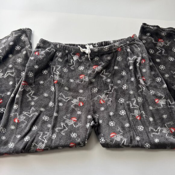 Womens XL / XXL Fleece Santa Skeleton Christmas Pajamas - Picture 4 of 4